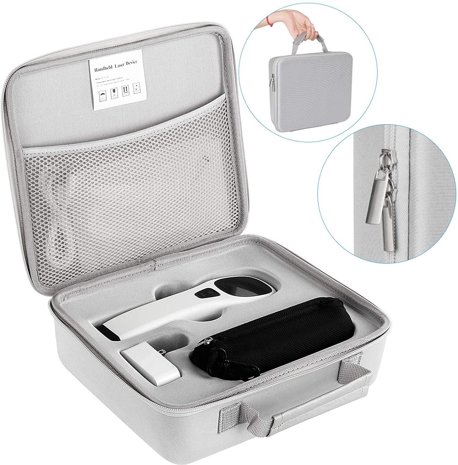Handheld Red Light Therapy Device — Infrared Pain Relief 4×808nm & 12×650nm