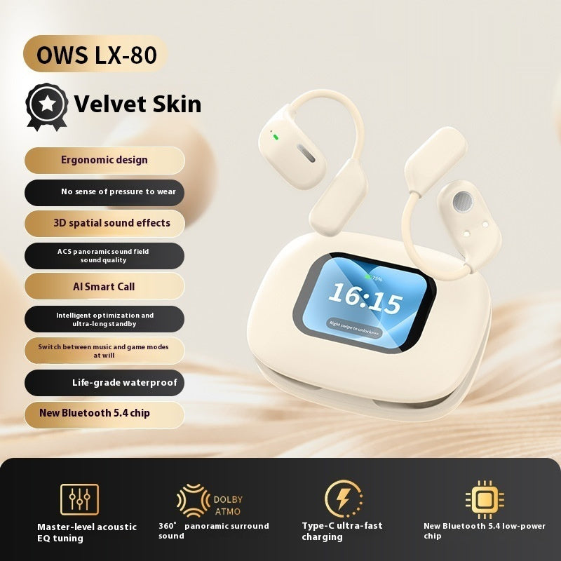 OWS earphones in Flowing Purple — colour variant product shot