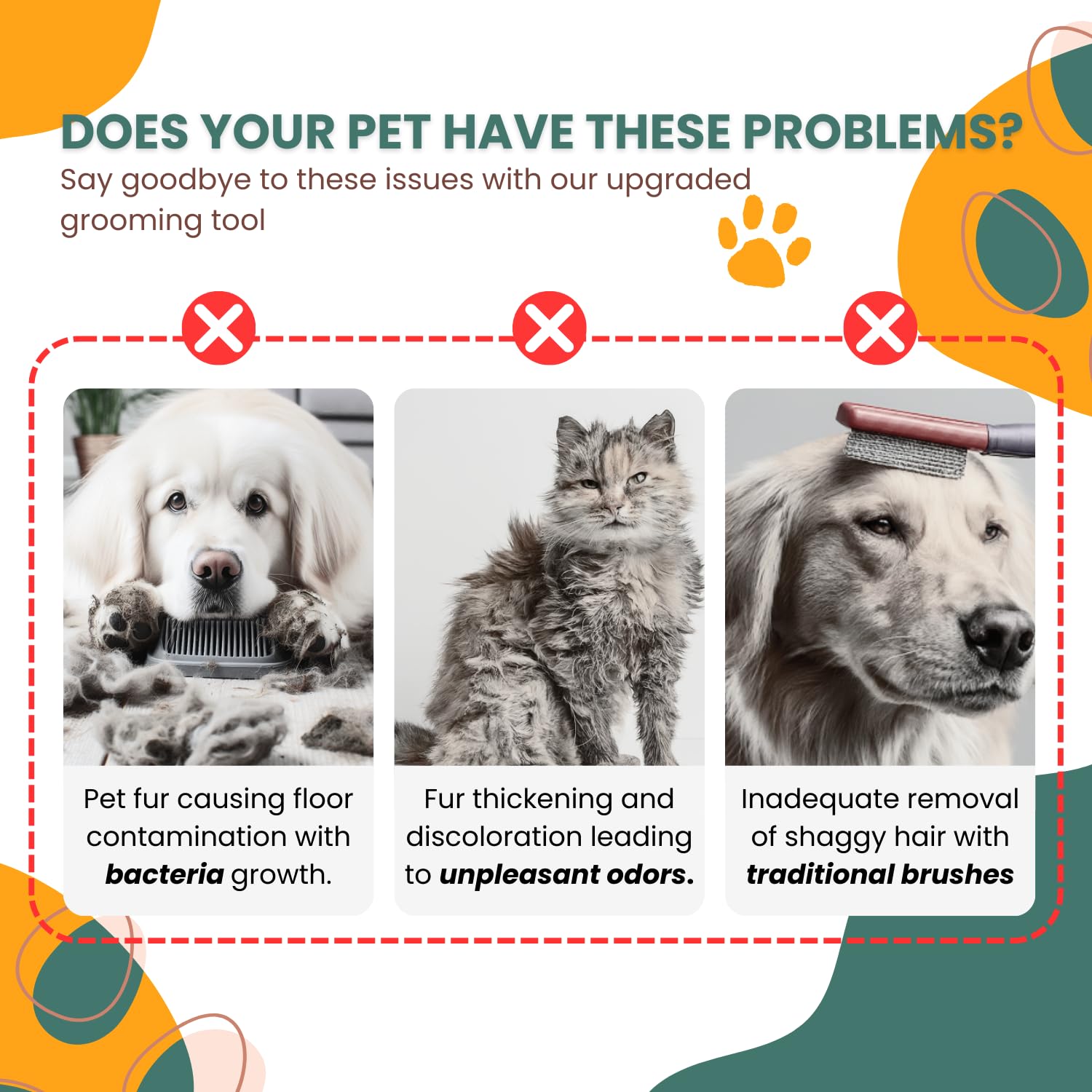 Steam Spray Pet Grooming Brush — Self-Cleaning Slicker for Cats & Dogs