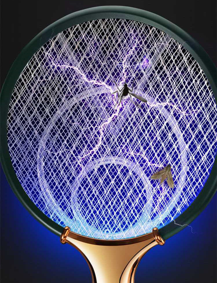 2-in-1 Electric Mosquito Swatter & LED Trap — 1200mAh Rechargeable Bug Zapper