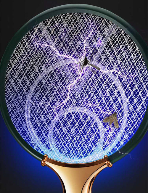 2-in-1 Electric Mosquito Swatter & LED Trap — 1200mAh Rechargeable Bug Zapper