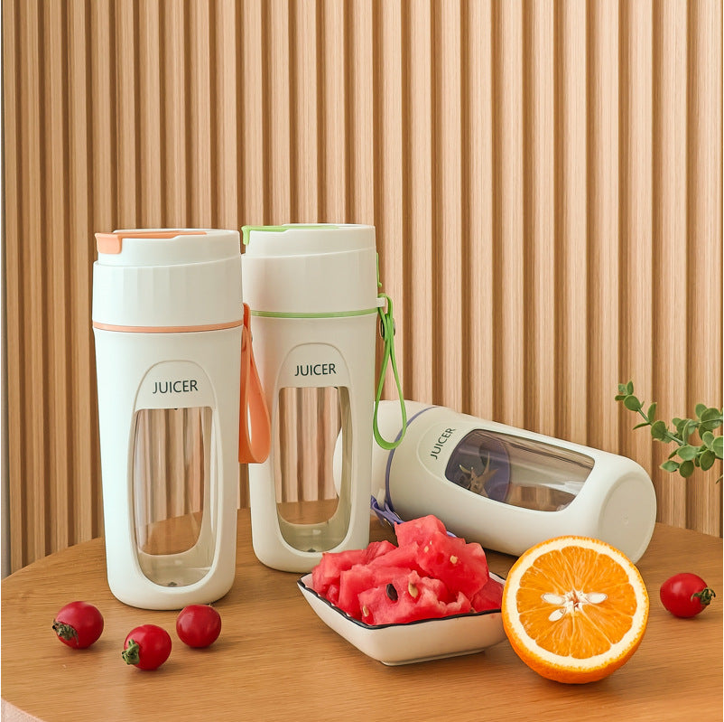 Portable USB Blender 600ml — Borosilicate Glass Juicer Cup 3 Colours