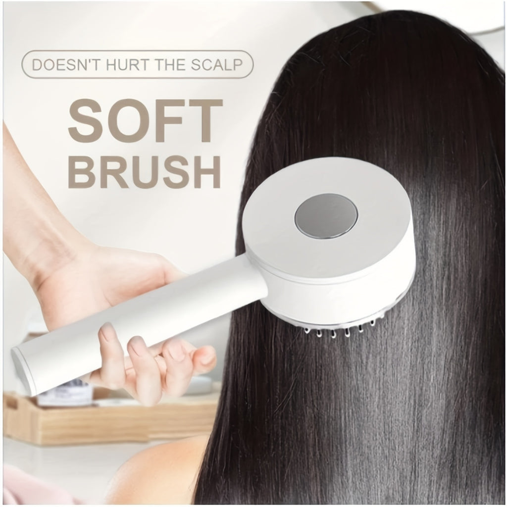 Self-Cleaning Hairbrush with 3D Air Cushion — Detangling Scalp Massage Brush