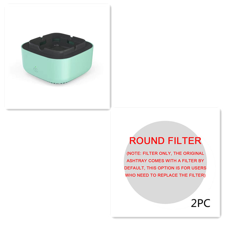 Smoke-Filtering Ashtray Air Purifier — Negative Ion Odour Removal with Aromatherapy