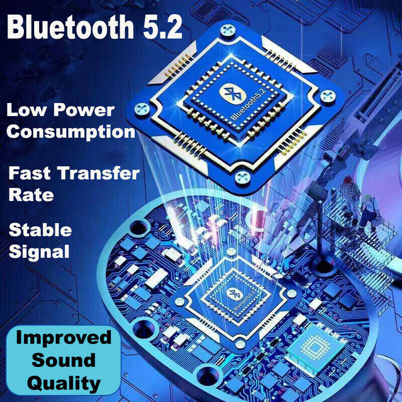 IPX7 Waterproof TWS Earbuds — Bluetooth 5.1 LED Display Touch Control Hi-Fi