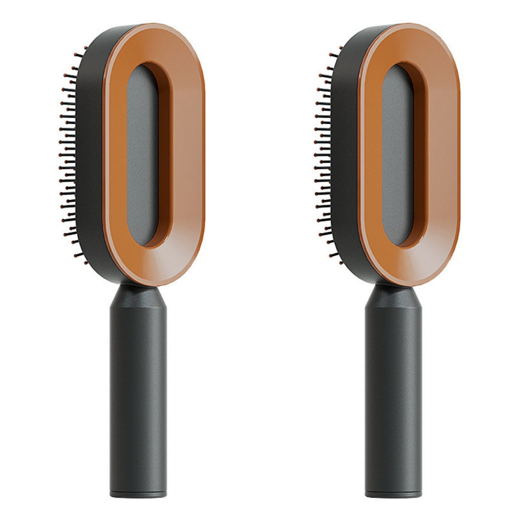 Self-Cleaning Hairbrush with 3D Air Cushion — Detangling Scalp Massage Brush