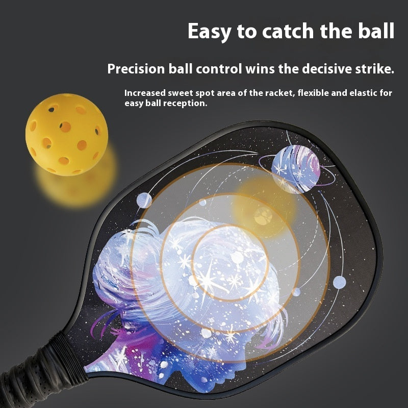 Professional Pickleball Paddle — Wooden Graphic Design 400×192mm