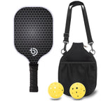 Pickleball Paddle Set — 2 Carbon Fibre Paddles, 4 Balls & Carry Bag