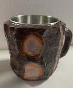 Mineral Crystal Effect Resin Coffee Mug 400ml — Decorative Handle Cup Gift