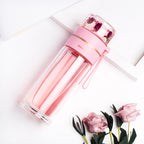 Bouteille à thé en verre à double paroi avec infuseur — 400ml/450ml Borosilicate Anti-fuite