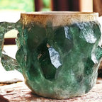 Mineral Crystal Effect Resin Coffee Mug 400ml — Decorative Handle Cup Gift