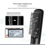 Wireless Ionic Hair Straightener Comb — USB-C Rechargeable 2600mAh Styling Tool