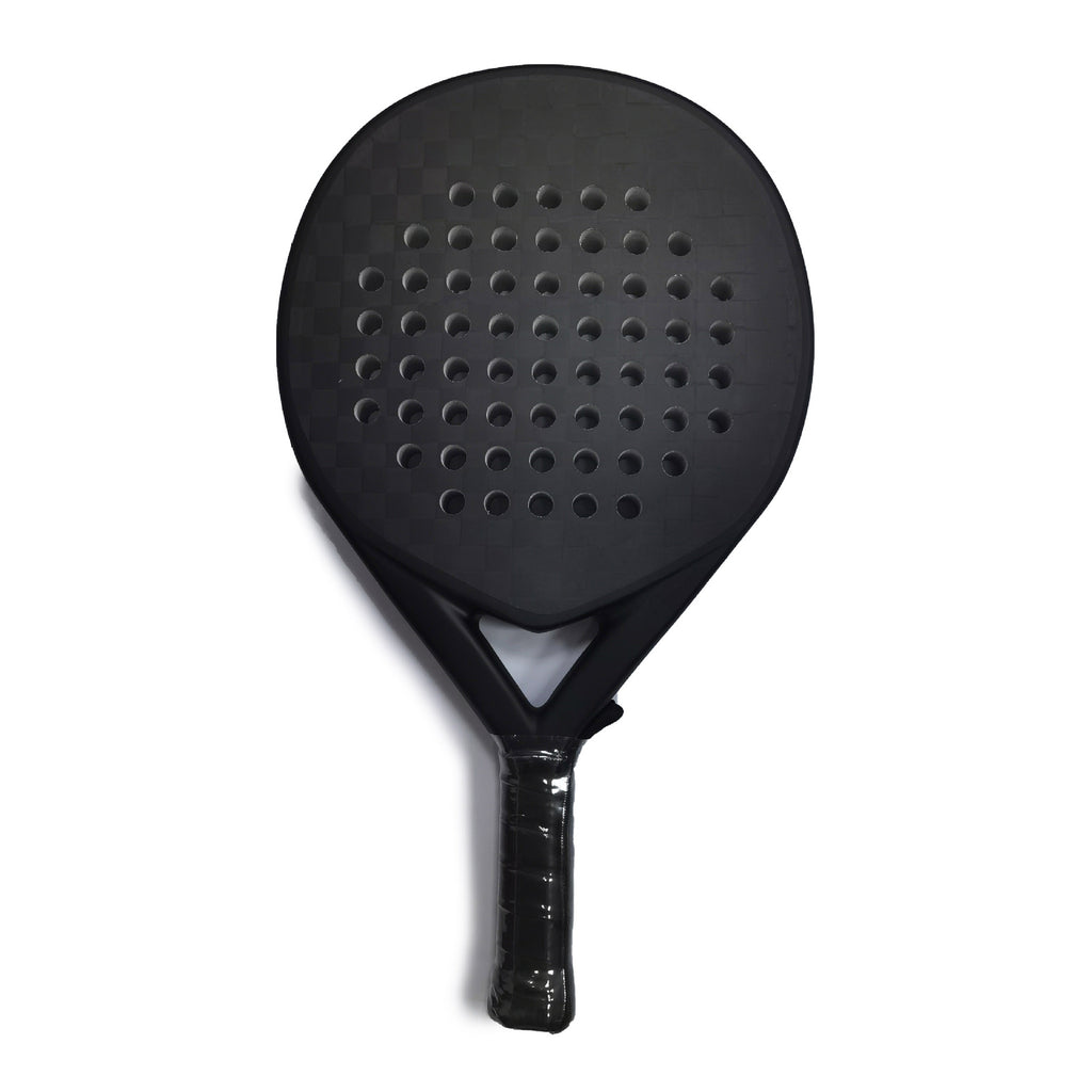 Carbon Fibre Padel Racket — Round Head Professional Bat 460×260mm