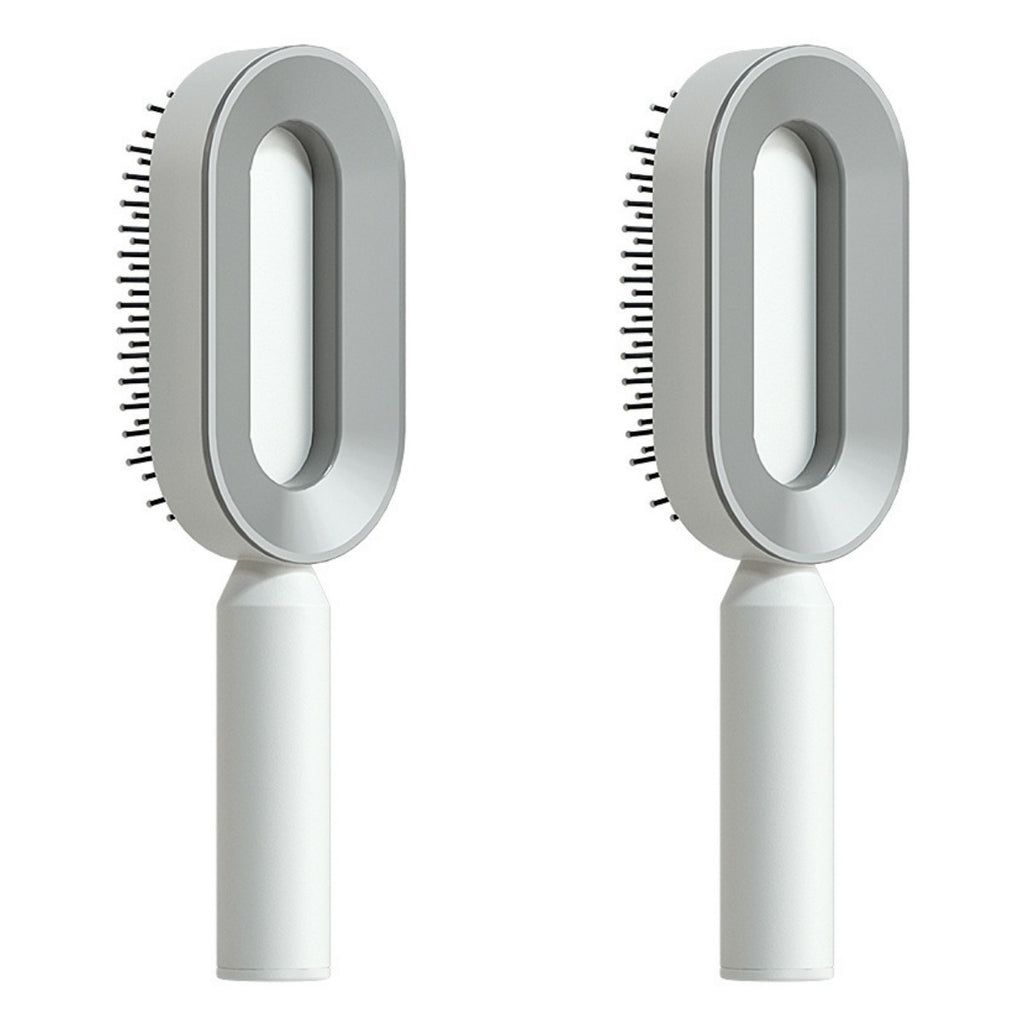 Self-Cleaning Hairbrush with 3D Air Cushion — Detangling Scalp Massage Brush