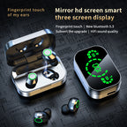 YD03 TWS Wireless Earbuds — Bluetooth 5.3 LED Display Breathing Light Graphene