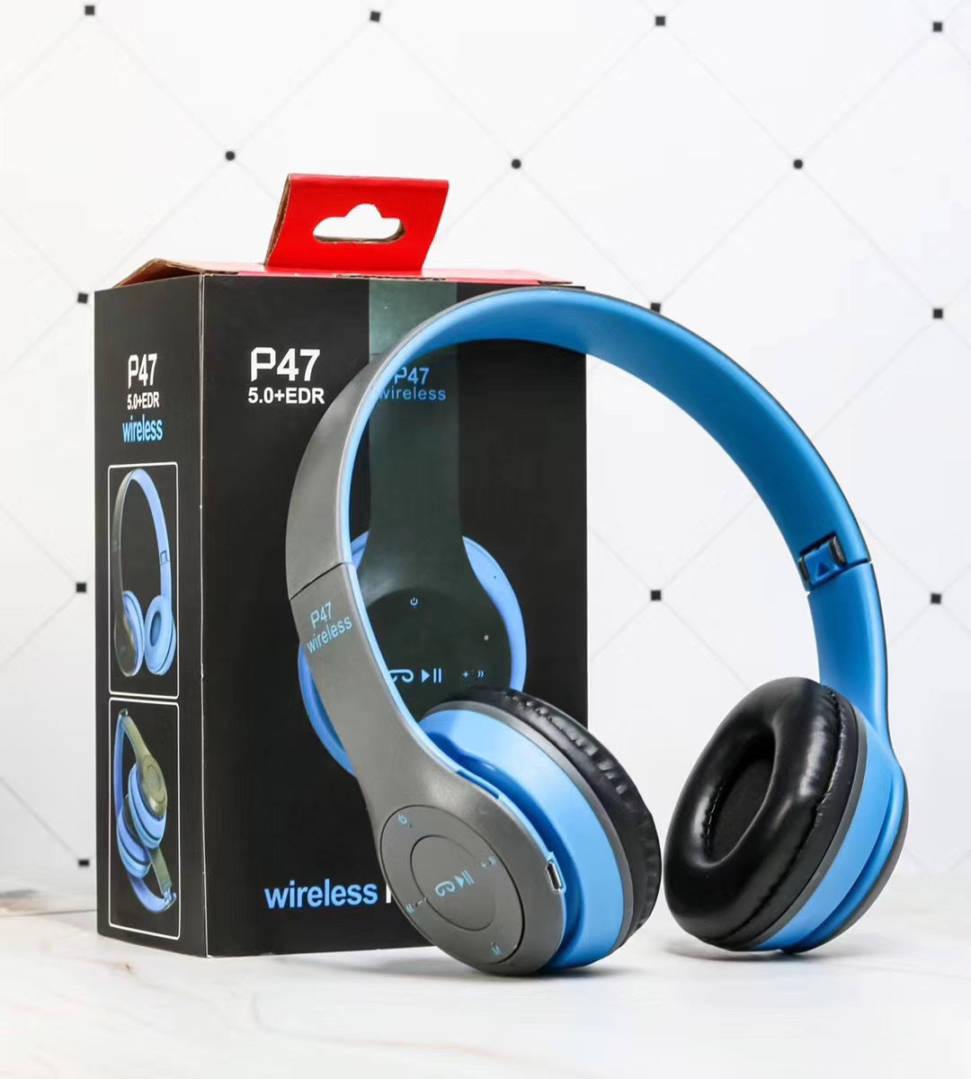 Foldable Bluetooth 5.0 Headphones — Wireless & Wired Over-Ear with TV Adaptor 5 Colours