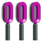 Self-Cleaning Hairbrush with 3D Air Cushion — Detangling Scalp Massage Brush