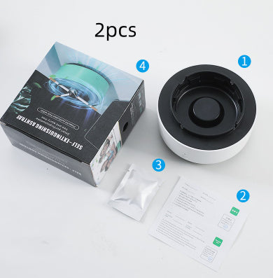 Smoke-Filtering Ashtray Air Purifier — Negative Ion Odour Removal with Aromatherapy