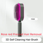 Self-Cleaning Hairbrush with 3D Air Cushion — Detangling Scalp Massage Brush