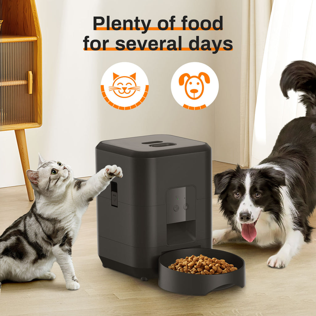 Smart Automatic Cat Feeder with WiFi & Timer — Quantitative Pet Food Dispenser
