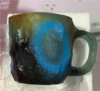 Mineral Crystal Effect Resin Coffee Mug 400ml — Decorative Handle Cup Gift