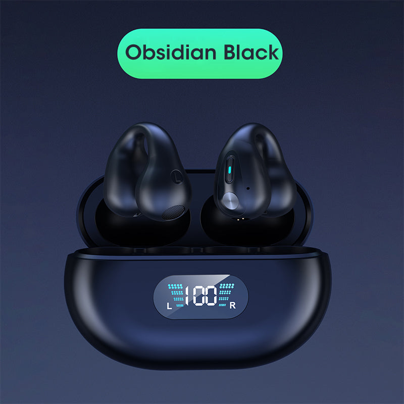 Écouteurs à conduction osseuse Q80 Ear Clip — Stéréo à oreille libre Bluetooth 5.3