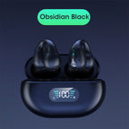 Écouteurs à conduction osseuse Q80 Ear Clip — Stéréo à oreille libre Bluetooth 5.3