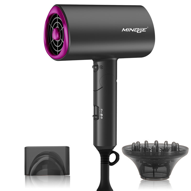 Ionic Hair Dryer 1800W Foldable — Hot & Cold with Diffuser Nozzle UK & EU Plug