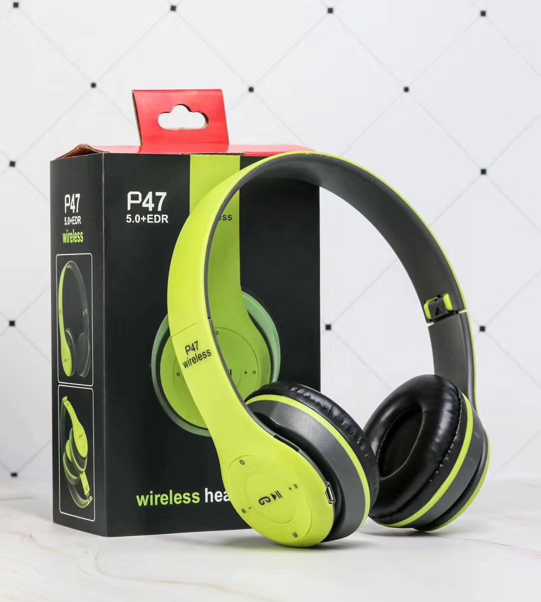 Foldable Bluetooth 5.0 Headphones — Wireless & Wired Over-Ear with TV Adaptor 5 Colours