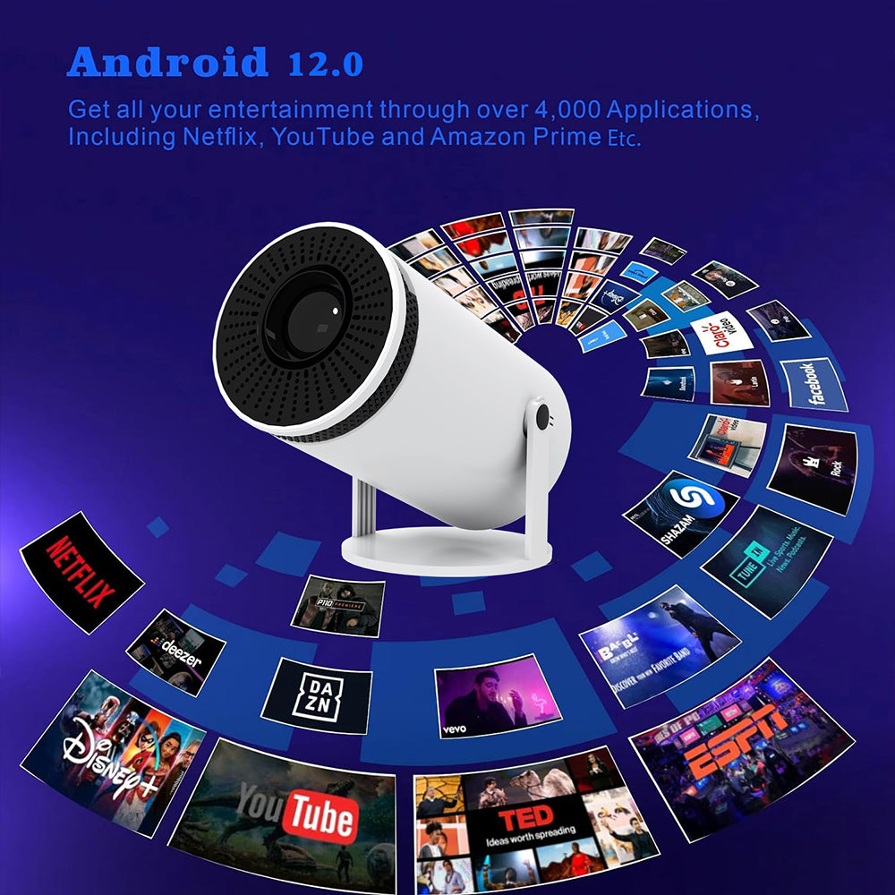 Y5S Mini Bluetooth Projector — HD Portable Home Theatre with Auto Keystone