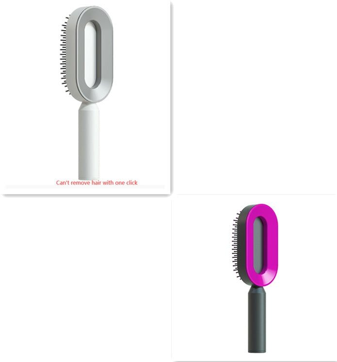 Self-Cleaning Hairbrush with 3D Air Cushion — Detangling Scalp Massage Brush