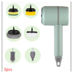 Electric Cleaning Brush Set — Rechargeable Multifunctional Scrubber 3 Brush Heads