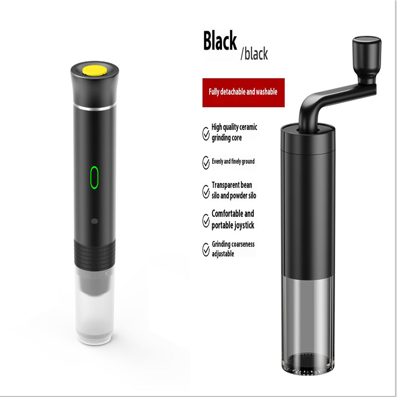 3-in-1 Portable Espresso Machine — USB-C Rechargeable 60ml for Capsules & Ground Coffee