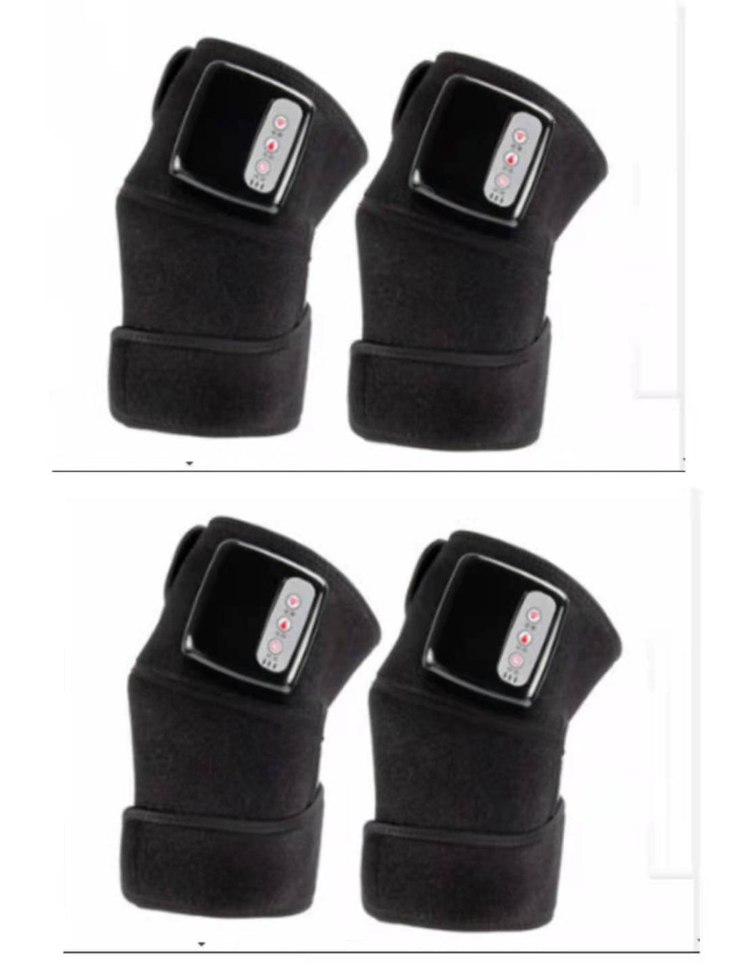Infrared Heated Knee & Joint Massager Wrap — Vibration Therapy 3-Speed 12W