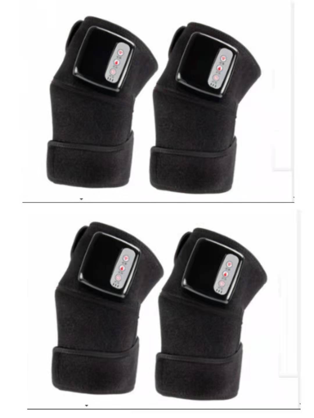 Infrared Heated Knee & Joint Massager Wrap — Vibration Therapy 3-Speed 12W
