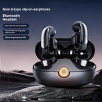 DX09 Clip-On Open-Ear Headphones — Waterproof Bone Conduction Sports Earphones