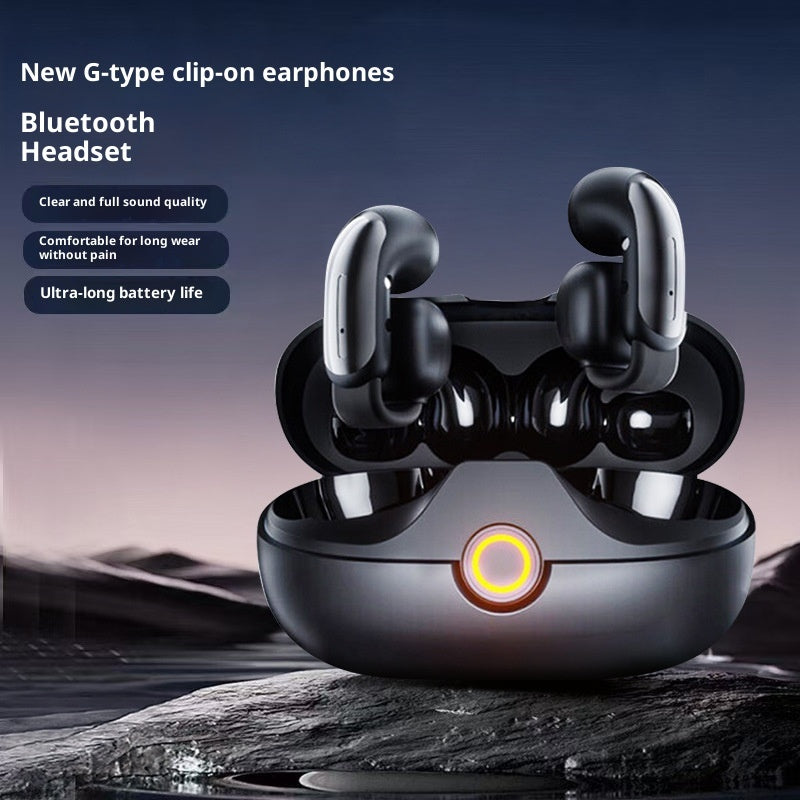 DX09 Clip-On Open-Ear Headphones — Waterproof Bone Conduction Sports Earphones