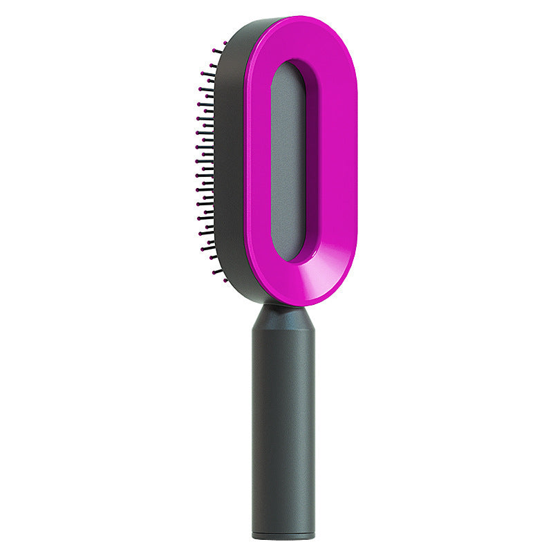 Self-Cleaning Hairbrush with 3D Air Cushion — Detangling Scalp Massage Brush