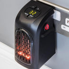 Mini PTC Ceramic Fan Heater — 15–32°C Adjustable 12Hr Timer Hot & Cool Air