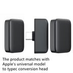 Microphone Lavalier sans fil — Double cœur, suppression du bruit, batterie 8-12 h, USB-C et Lightning