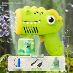 Electric Bubble Machine Gun for Kids — Handheld Automatic Bubble Blower Toy