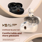 DX09 Clip-On Open-Ear Headphones — Waterproof Bone Conduction Sports Earphones